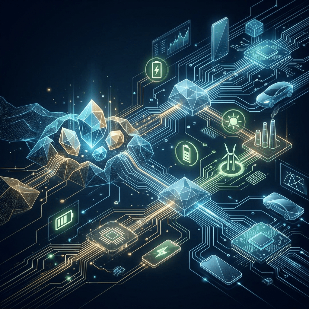 Blockchain network connecting energy sources, batteries, smart devices, and cars